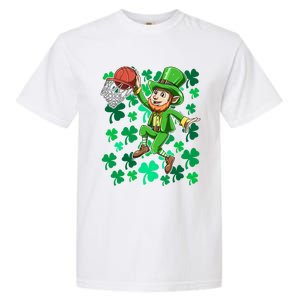 Basketball Irish Basketball Dunk Leprechaun St Patrick's Day Gift Garment-Dyed Heavyweight T-Shirt