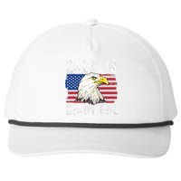 Bald Is Beautiful Independence Day Bald Eagle Snapback Five-Panel Rope Hat