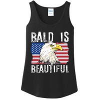 Bald Is Beautiful Independence Day Bald Eagle Ladies Essential Tank