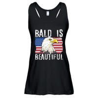 Bald Is Beautiful Independence Day Bald Eagle Ladies Essential Flowy Tank