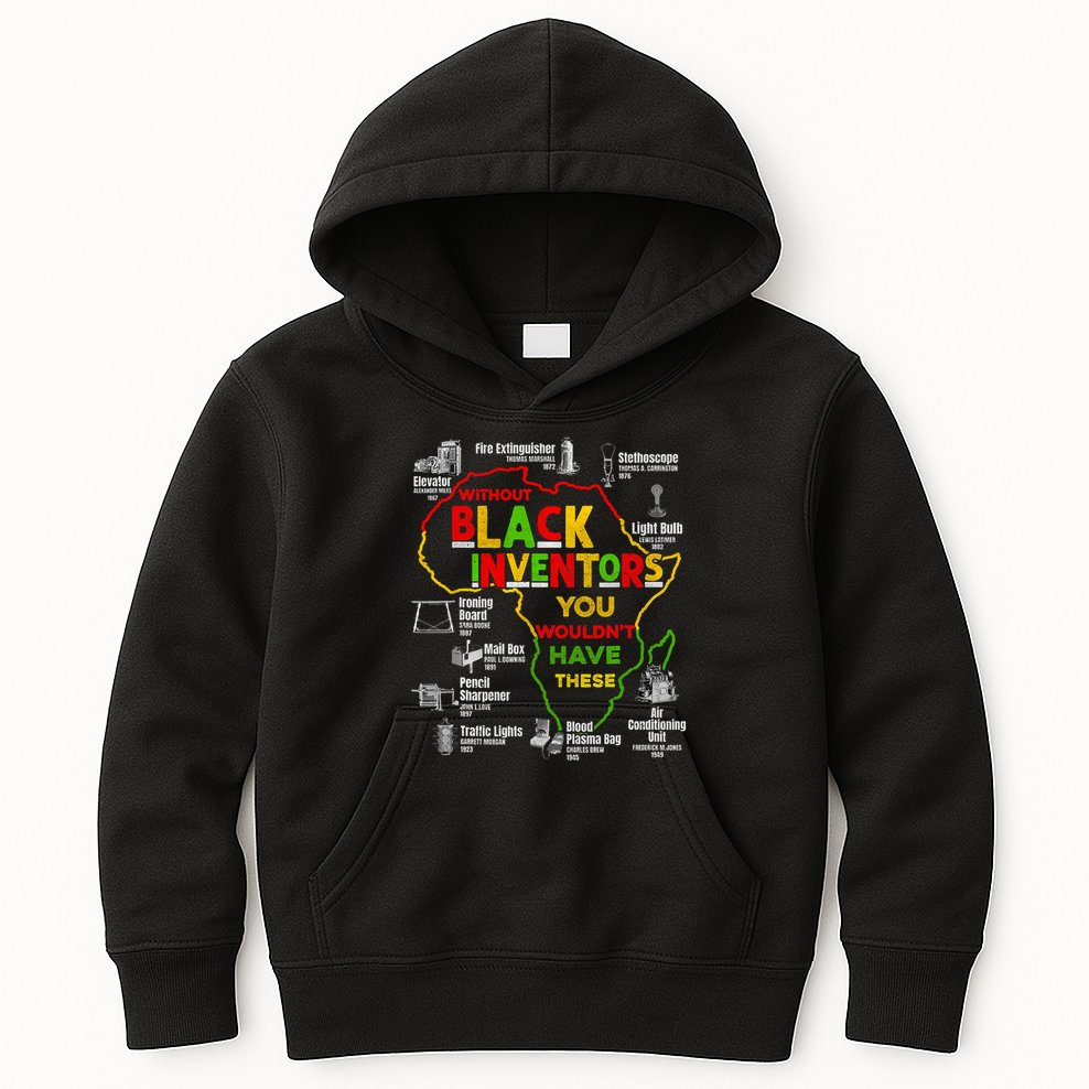Black Inventors Black History Month African Kids Hoodie