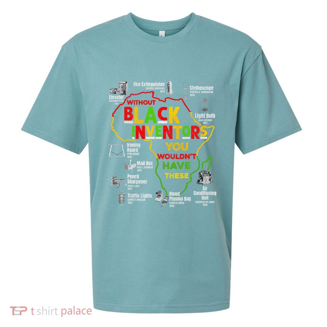 Black Inventors Black History Month African Sueded Cloud Jersey T-Shirt