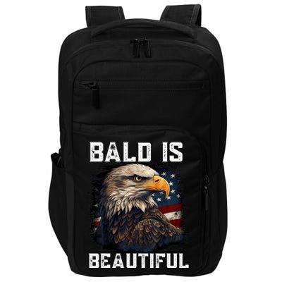 Bald Is Beautiful 4th Of July Independence Day Bald Eagle Impact Tech Backpack