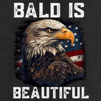 Bald Is Beautiful 4th Of July Independence Day Bald Eagle Adult Drive Performance Visor
