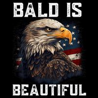 Bald Is Beautiful 4th Of July Independence Day Bald Eagle 16 in Basic Backpack