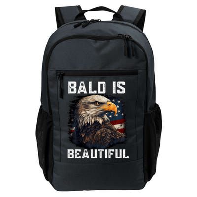 Bald Is Beautiful 4th Of July Independence Day Bald Eagle Daily Commute Backpack