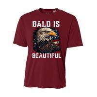 Bald Is Beautiful 4th Of July Independence Day Bald Eagle Performance Sprint T-Shirt