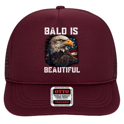 Bald Is Beautiful 4th Of July Independence Day Bald Eagle Trucker Hat