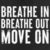 Breathe In Breathe Out Move On Yoga Meditation Chill Quote Adult Drive Performance Visor