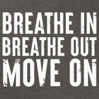 Breathe In Breathe Out Move On Yoga Meditation Chill Quote Cotton Canvas Backpack