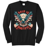 Bald Is Beautiful 4th Of July Independence Day America Eagle Sweatshirt