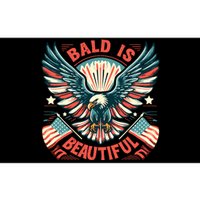 Bald Is Beautiful 4th Of July Independence Day America Eagle Bumper Sticker