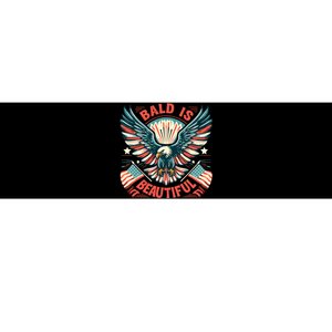 Bald Is Beautiful 4th Of July Independence Day America Eagle Bumper Sticker