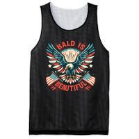 Bald Is Beautiful 4th Of July Independence Day America Eagle Mesh Reversible Basketball Jersey Tank