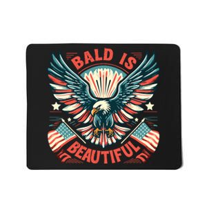 Bald Is Beautiful 4th Of July Independence Day America Eagle Mousepad