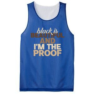 Black Is Beautiful And IM The Proof Junenth Melanin Gift Mesh Reversible Basketball Jersey Tank