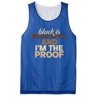 Black Is Beautiful And IM The Proof Junenth Melanin Gift Mesh Reversible Basketball Jersey Tank