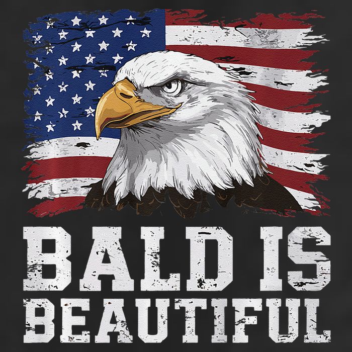 Bald Is Beautiful 4th Of July Independence Day Bald Eagle Premium Adult Drive Performance Visor
