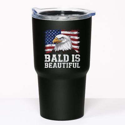 Bald Is Beautiful 4th Of July Independence Day Bald Eagle Premium Tumbler