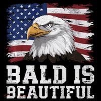 Bald Is Beautiful 4th Of July Independence Day Bald Eagle Premium Wool Snapback Cap