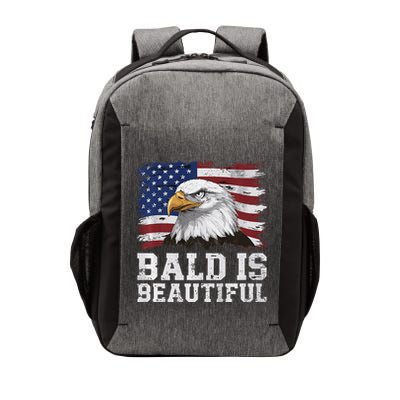 Bald Is Beautiful 4th Of July Independence Day Bald Eagle Premium Vector Backpack