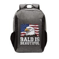 Bald Is Beautiful 4th Of July Independence Day Bald Eagle Premium Vector Backpack