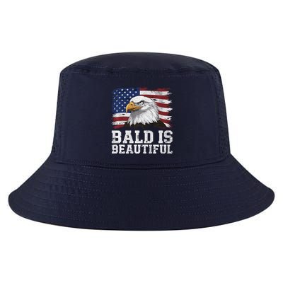 Bald Is Beautiful 4th Of July Independence Day Bald Eagle Premium Cool Comfort Performance Bucket Hat