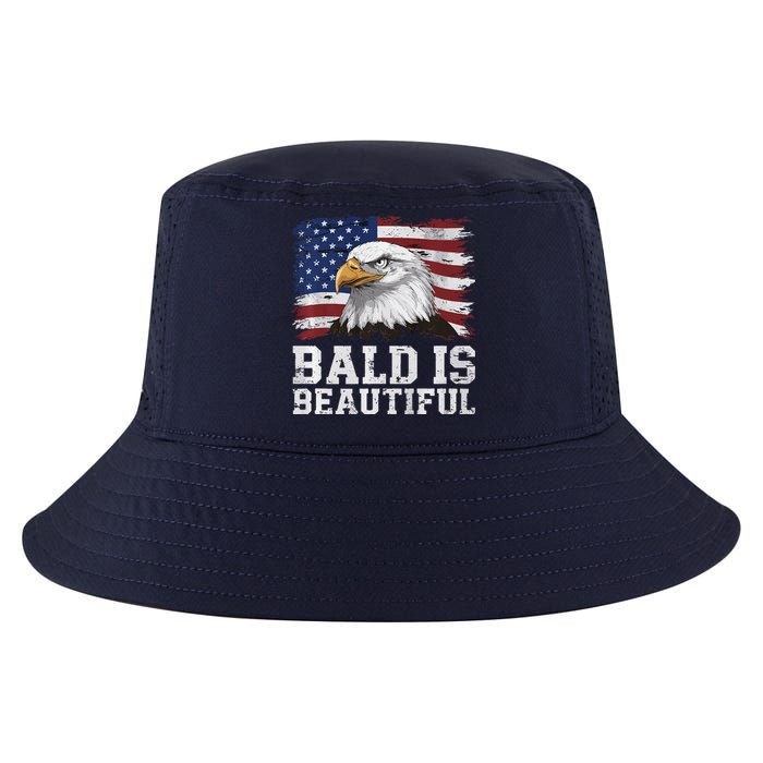 Bald Is Beautiful 4th Of July Independence Day Bald Eagle Premium Cool Comfort Performance Bucket Hat