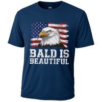 Bald Is Beautiful 4th Of July Independence Day Bald Eagle Premium Cooling Performance Crew T-Shirt