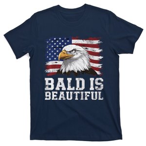 Bald Is Beautiful 4th Of July Independence Day Bald Eagle Premium T-Shirt