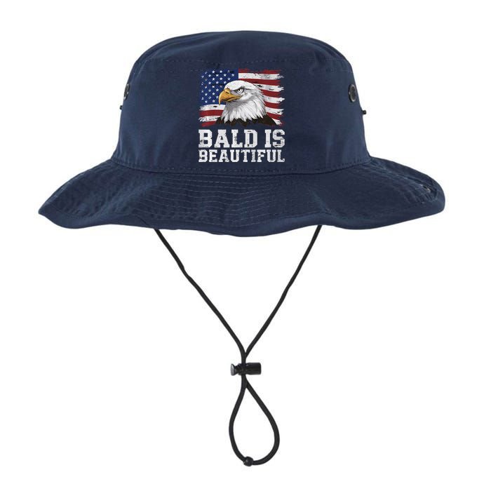 Bald Is Beautiful 4th Of July Independence Day Bald Eagle Premium Legacy Cool Fit Booney Bucket Hat