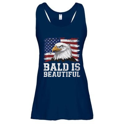 Bald Is Beautiful 4th Of July Independence Day Bald Eagle Premium Ladies Essential Flowy Tank