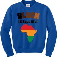 Black Is Beautiful Black History Juneteenth African American Gift Kids Sweatshirt