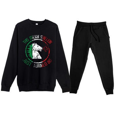 Best Italian Birthday Shirts 80th Birthday Gifts For Men Premium Crewneck Sweatsuit Set