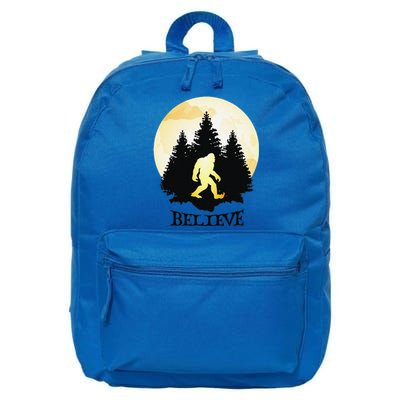 Believe In Bigfoot Funny Halloween 16 in Basic Backpack