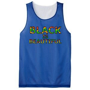 Black Is Beautiful Black History Month Proud Gift Mesh Reversible Basketball Jersey Tank