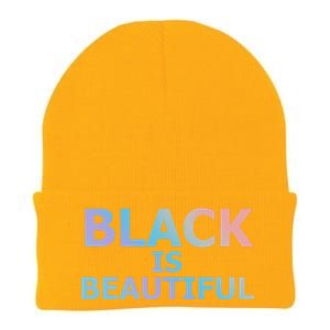 Black Is Beautiful Black History Month Proud Gift Knit Cap Winter Beanie