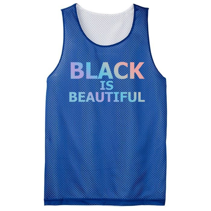 Black Is Beautiful Black History Month Proud Gift Mesh Reversible Basketball Jersey Tank