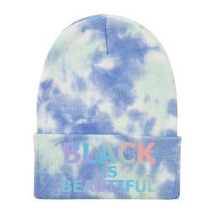 Black Is Beautiful Black History Month Proud Gift Tie Dye 12in Knit Beanie