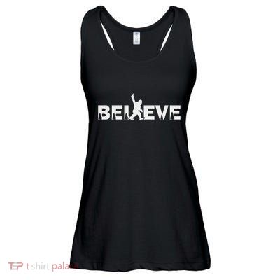 Believe In Bigfoot Sasquatch & The Yeti Conspiracy Theory Ladies Essential Flowy Tank