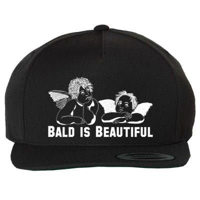 Bald Is Beautiful Angels Black Gift Wool Snapback Cap