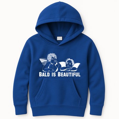 Bald Is Beautiful Angels Black Gift Kids Hoodie
