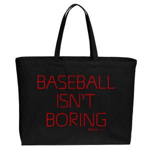 Baseball IsnT Boring Cotton Canvas Jumbo Tote