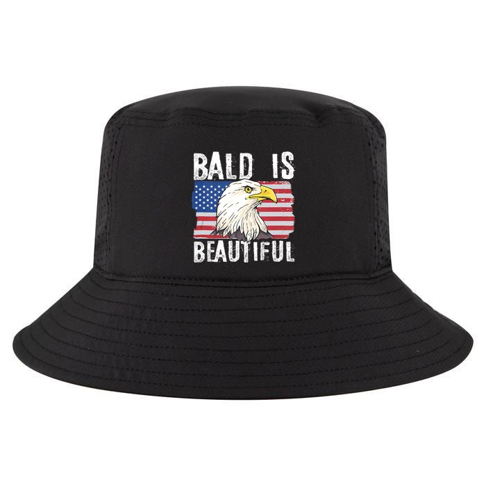 Bald Is Beautiful 4th Of July Independence Day Bald Eagle Cool Comfort Performance Bucket Hat