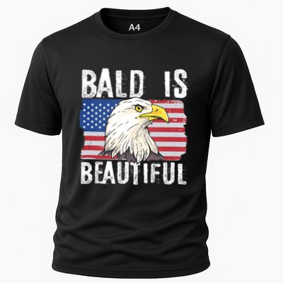 Bald Is Beautiful 4th Of July Independence Day Bald Eagle Performance Shirt