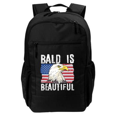 Bald Is Beautiful 4th Of July Independence Day Bald Eagle Backpack