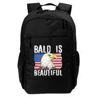 Bald Is Beautiful 4th Of July Independence Day Bald Eagle Backpack
