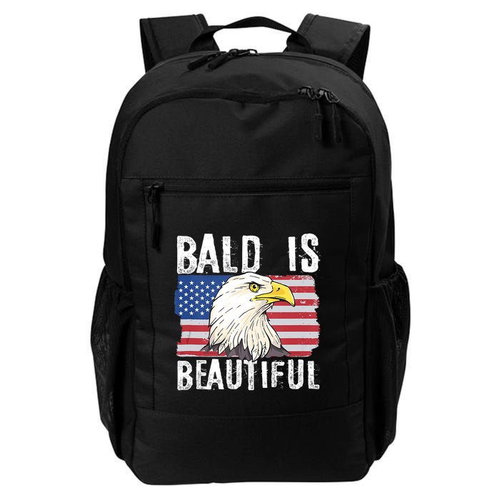 Bald Is Beautiful 4th Of July Independence Day Bald Eagle Backpack