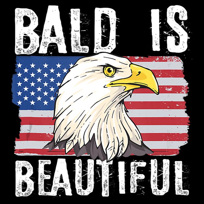 Bald Is Beautiful 4th Of July Independence Day Bald Eagle Backpack