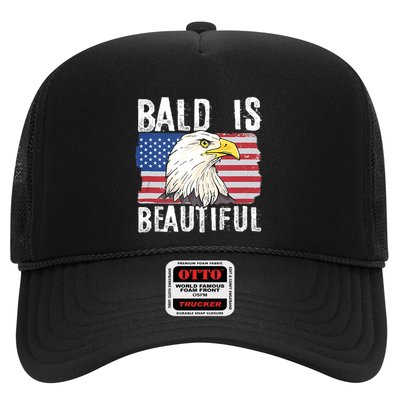 Bald Is Beautiful 4th Of July Independence Day Bald Eagle Trucker Hat